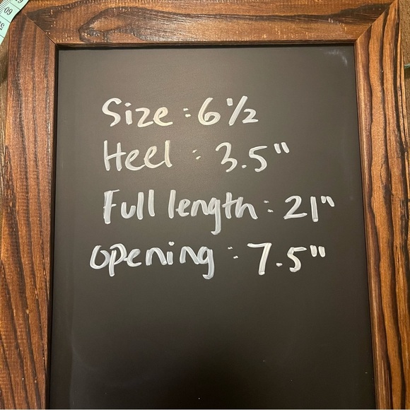 Knee High Tan Block Heel Boots Stretch Round Toe Soft Top Moda Women’s 6.5 - Picture 11 of 11